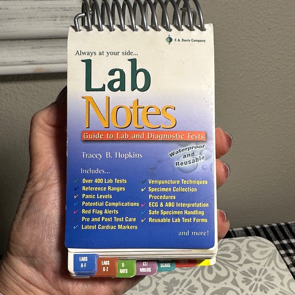 Lab Notes Spiral Reference Guide - Blue Cover - Picture 10 of 10